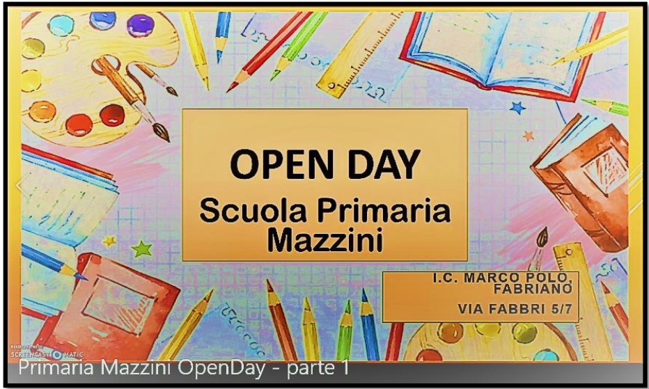 Presentazione Mazzini Open Day – parte 1